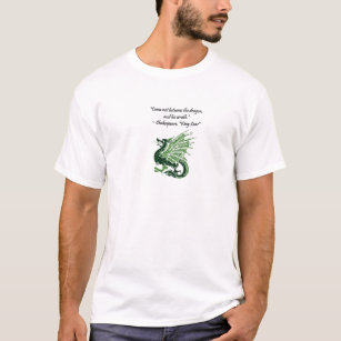 Dragon and His Wrath Shakespeare King Lear Cartoon T-Shirt