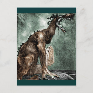 Dragon and Mermaid Postcard