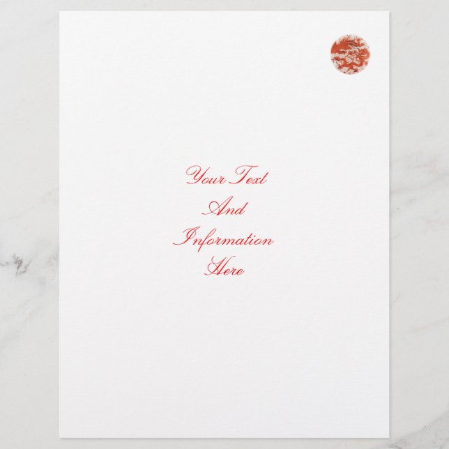 Dragon And Phoenix Letterhead (Front)