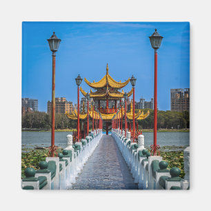 Dragon and Tiger Pagoda Bridge – Kaohsiung Taiwan  Magnet