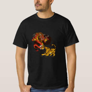 Dragon-and Tiger-Yin-Yang T-Shirt Design