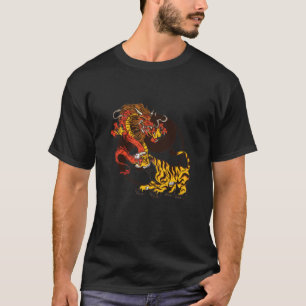 Dragon-and Tiger-Yin-Yang T-Shirt Design
