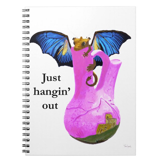 dragon and vase spiral notebook (Front)