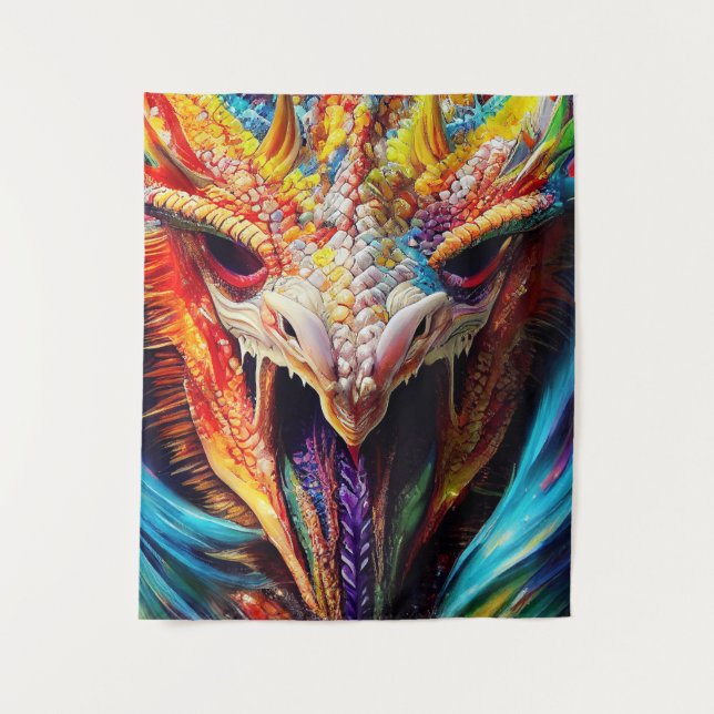 Dragon  Animal Discovery Adventure Nature Planet  Tapestry (Front)