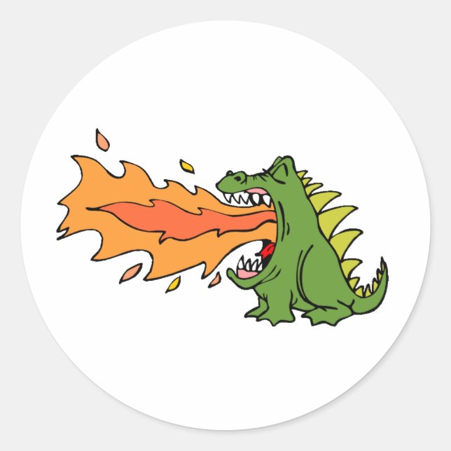 Dragon Art 33 Classic Round Sticker (Front)