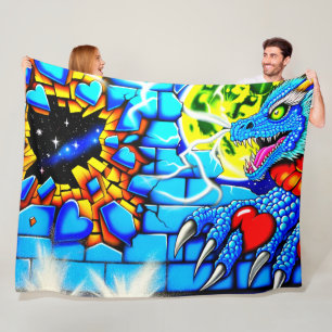 Dragon Art Fleece Blanket