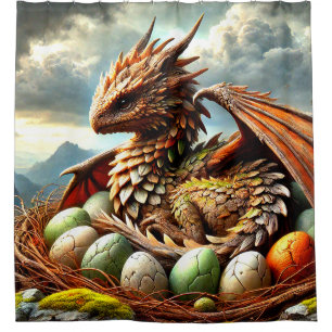 Dragon Art Shower Curtain