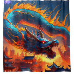 Dragon Art Shower Curtain