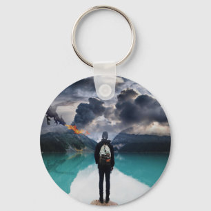 Dragon Attack Key Ring