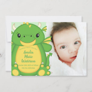 Dragon Baby Shower Invitation