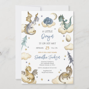 Dragon Baby Shower Invitation