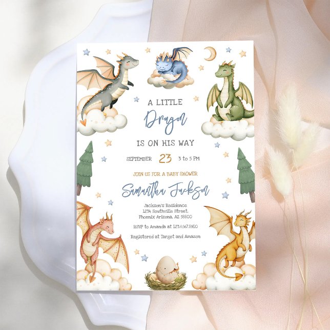 Dragon Baby Shower Invitation (Creator Uploaded)
