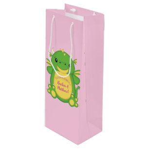 Dragon Baby Shower Wine Gift Bag
