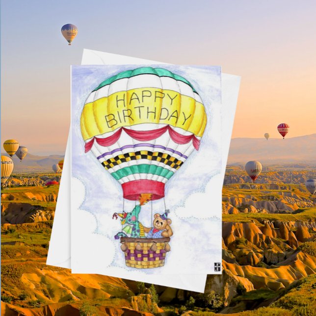 Dragon Balloon Birthday Card (Creator Uploaded)