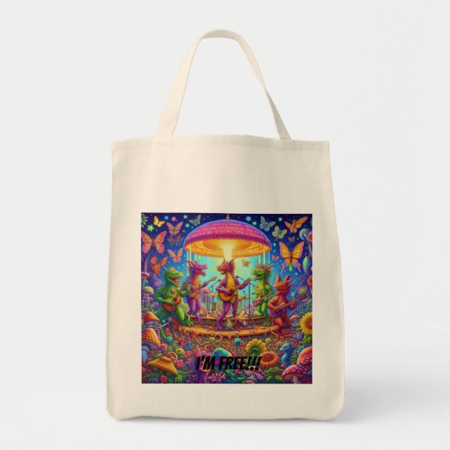 Dragon Band Jam Tote Bag (Front)