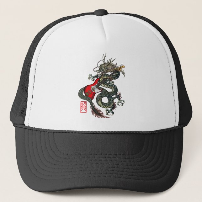 Dragon Bass 01 Trucker Hat (Front)