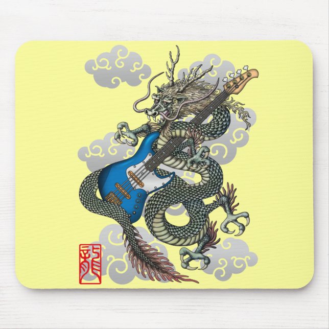 dragon bass mouse pad (Front)