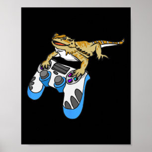 Dragon Bearded Dragons Lizard  Poster
