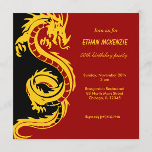 Dragon Birthday Invitation