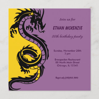 Dragon Birthday Invitation
