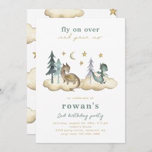 Dragon Birthday Invitation   Dragons Invitation