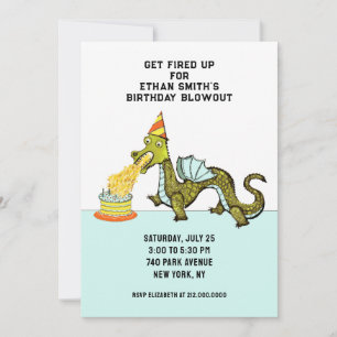 Dragon Birthday Party Invitation