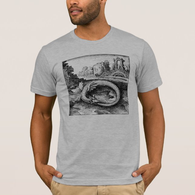 Dragon Biting it's Tail Tee Shirt (Front)