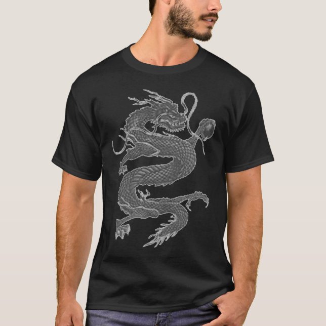 Dragon, black tee (Front)