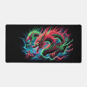 Dragon Blacklight Design, Workstation Desk Mat