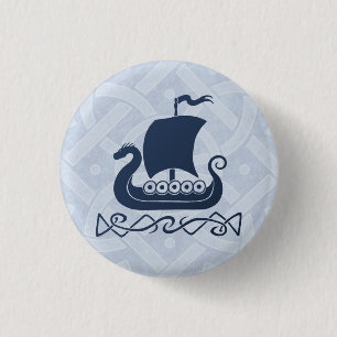 Dragon boat Button - Blue