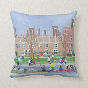 Dragon boat racing at Hampton Court 1993 Cushion
