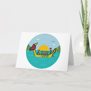 Dragon Boat Racing Card