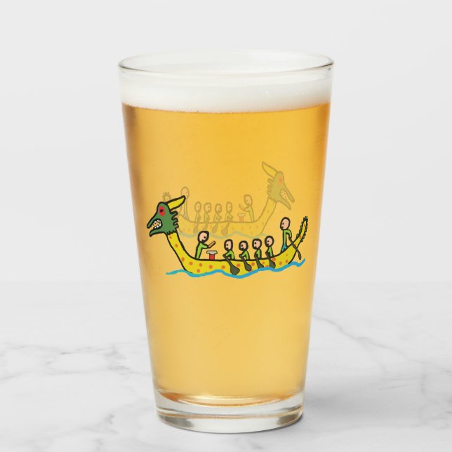 Dragon Boat Racing Glass (Front Filled)