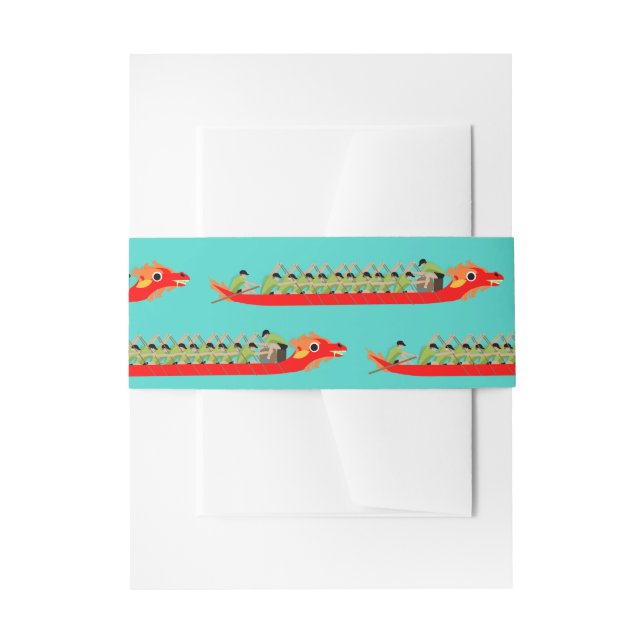 Dragon Boat Racing Invitation Belly Band (Front Example)