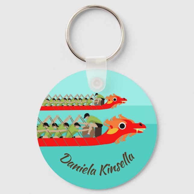 Dragon Boat Racing Key Ring (Front)