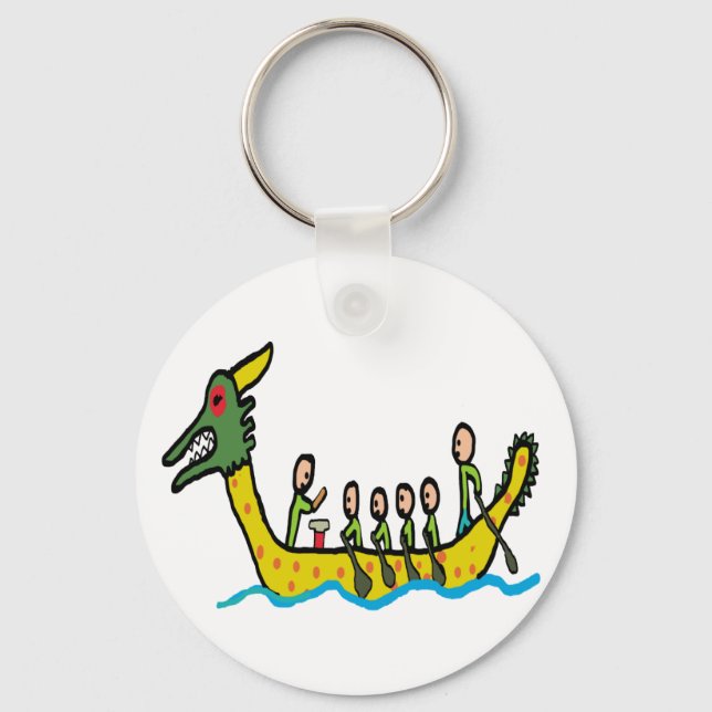Dragon Boat Racing Key Ring (Front)