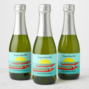 Dragon Boat Racing Sparkling Wine Label
