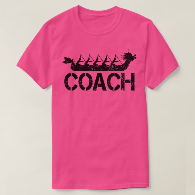Dragon Boat Racing Team Coach T-Shirt (Design Front)