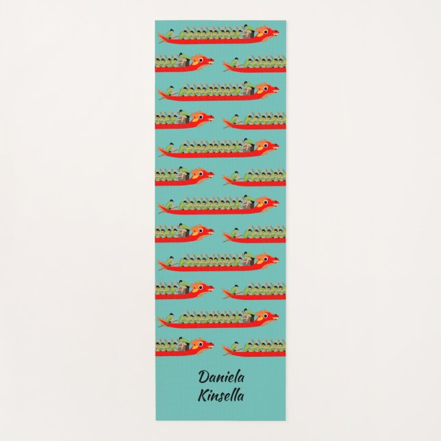 Dragon Boat Racing Yoga Mat (Front)
