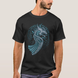 Dragon Boat Runes Circle Norse Compass Viking Fan T-Shirt