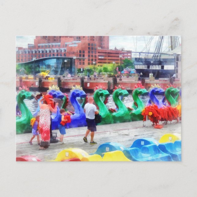 Dragon Boats Baltimore MD Postcard (Front)