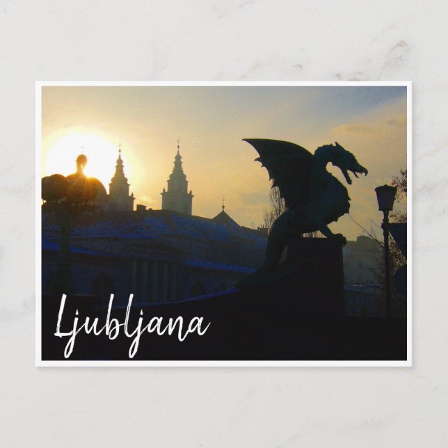 dragon bridge ljubljana postcard (Front)