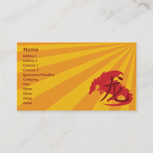 Dragon - Business Card (Front)