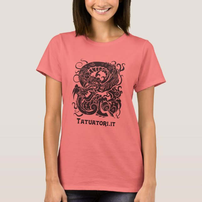 Dragon BW Tattooer T-Shirt (Front)