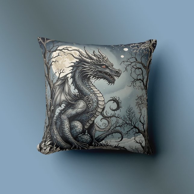 Dragon by Moonlight Cushion (Creator Uploaded)