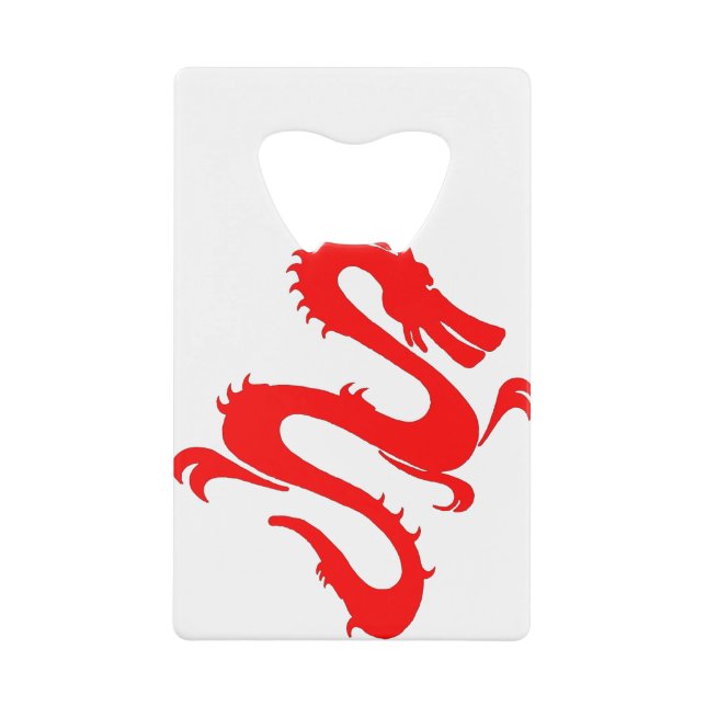 Dragon Calligraphy Red Asian Brush Stroke Friendly (Front)