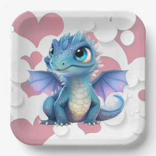 Dragon cardboard plates