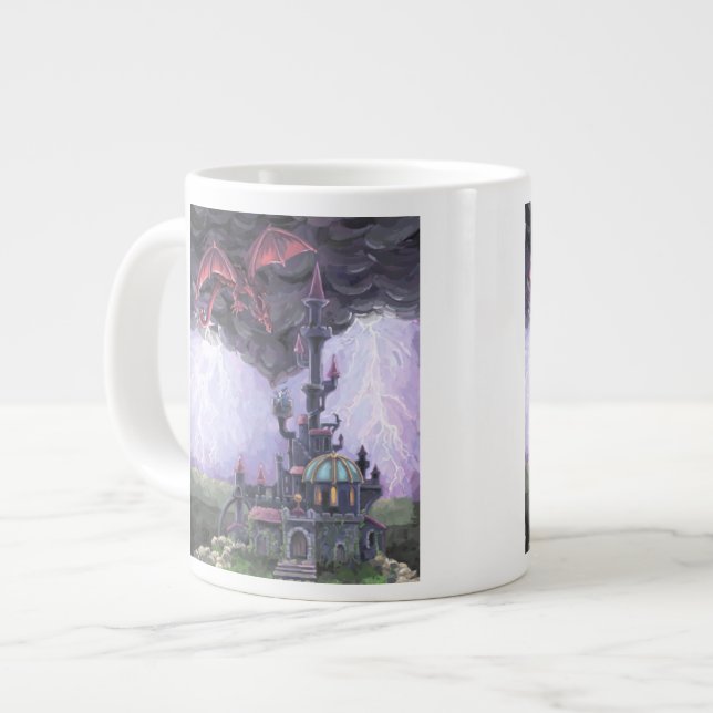 Dragon Castle Large Coffee Mug (Front Left)