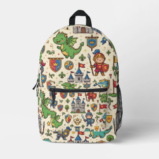 Dragon Castle Mediaeval Pattern Backpack