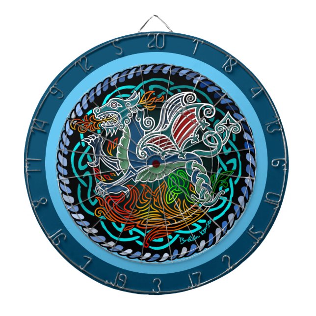 Dragon celtique dartboard (Front)